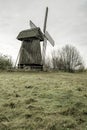 Old wooden windmill