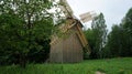 Old Wooden Windmill in the Forrest Royalty Free Stock Photo