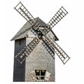 Old wooden windmill isolated Royalty Free Stock Photo