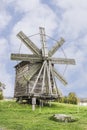 An old wooden windmill on Kizhi island . Russian Federation. Royalty Free Stock Photo