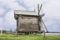 An old wooden windmill on Kizhi island . Russian Federation Royalty Free Stock Photo