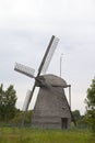 Russian old wooden windmill Royalty Free Stock Photo