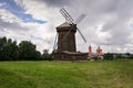 Old wooden windmill in Suzdal Royalty Free Stock Photo