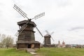 Old wooden windmill of the 18th century in Suzdal Royalty Free Stock Photo