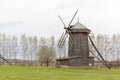 Old wooden windmill of the 18th century in Suzdal Royalty Free Stock Photo