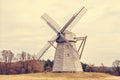 Old wooden windmill