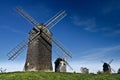 Old wooden windmills Royalty Free Stock Photo