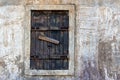 Old wooden window of abandoned buildig Royalty Free Stock Photo