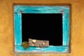 Old wooden window on abandoned house Royalty Free Stock Photo