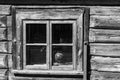 Old wooden window