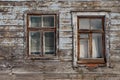 Old wooden window closeup at a house in Riga, Latvia Royalty Free Stock Photo