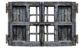 Old wooden window frame Royalty Free Stock Photo