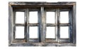 Old wooden window frame Royalty Free Stock Photo