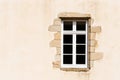 Old wooden window in french house, vintage background Royalty Free Stock Photo