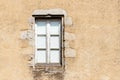 Old wooden window in french house, vintage background Royalty Free Stock Photo