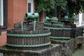 Old wooden wine presses Royalty Free Stock Photo