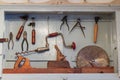 Old woodworking tools Royalty Free Stock Photo