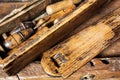 Old woodworking tools Royalty Free Stock Photo