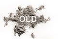 Old word as past, history, age or death metaphor