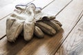 Old working gloves Royalty Free Stock Photo