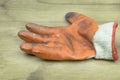 Old working gloves Royalty Free Stock Photo