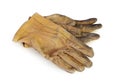 Old working gloves Royalty Free Stock Photo