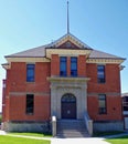 Old Working School Building, High River, Alberta Canada Royalty Free Stock Photo