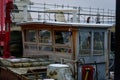 Old working ships at lake constance