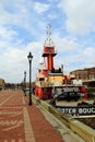 Old, working tugboat, the Buster Bouchard, Fells Point,Maryland,April,2015 Royalty Free Stock Photo