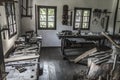 Old workshop interior Royalty Free Stock Photo