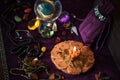 Magical stuff, old magic concept, spells and prediction Royalty Free Stock Photo