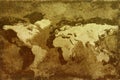 Old world map Royalty Free Stock Photo