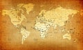 Old World Map Royalty Free Stock Photo