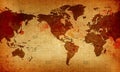 Old World Map Royalty Free Stock Photo