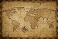 Old world map background Royalty Free Stock Photo