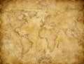 Old world map based on image furnished by NASA Royalty Free Stock Photo