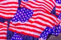 Old Worn American Flag Scarf With See Through Material Royalty Free Stock Photo