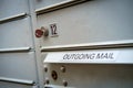 Old Worn Apartment Mailboxes