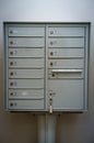 Old Worn Apartment Mailboxes Royalty Free Stock Photo