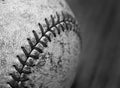 Old Worn Baseball Royalty Free Stock Photo