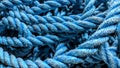 Worn blue rope