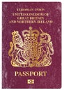 Old Worn British Passport Royalty Free Stock Photo