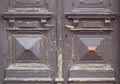 Old and worn brown door texture