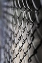 Old Worn Chainlink Fence for Security Royalty Free Stock Photo