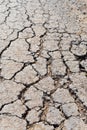 Old worn and cracked asphalt with cracks Royalty Free Stock Photo