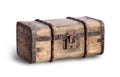 Old, worn and dirty steamer trunk Royalty Free Stock Photo