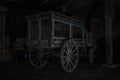 Very old hearse horse carriage