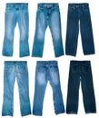 Old Worn Jeans Royalty Free Stock Photo