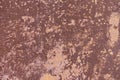 Old worn metal surface with paint. Rusty metal texture. Background. Metal. Wall. Royalty Free Stock Photo