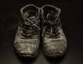 Old worn out shoes Royalty Free Stock Photo